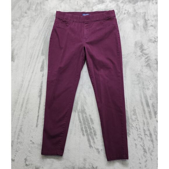 Bandolino Jeans Womens 14 Purple Thea Skinny Pull On Skinny Jegging Stretch - Picture 1 of 13
